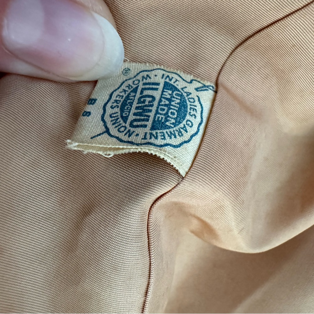 Vintage Sage Green Wool Coat - Picture 4 of 8